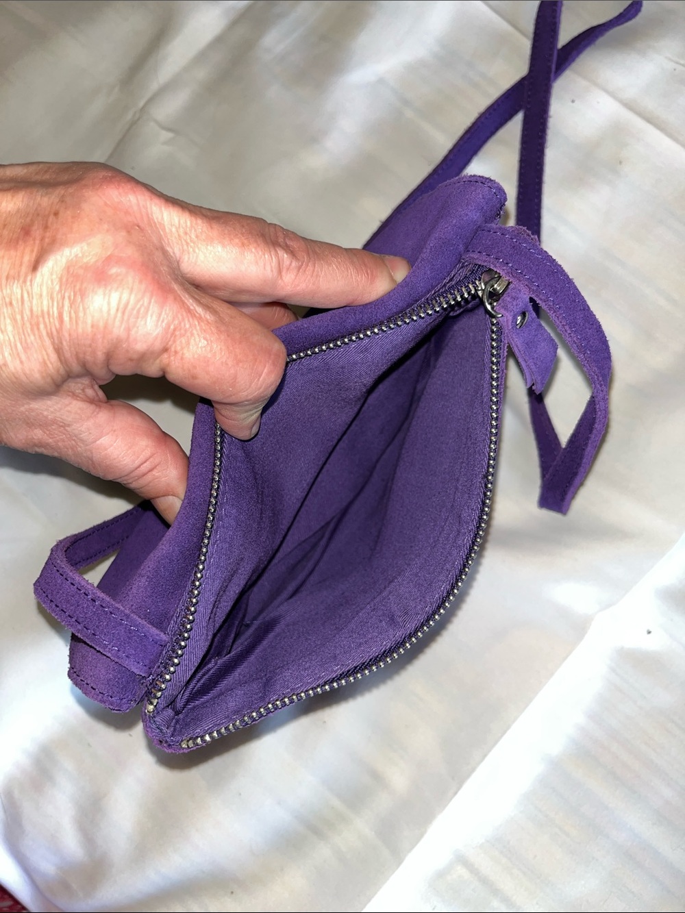 Urban Outfitters Purple Suede Crossbody - Picture 5 of 8